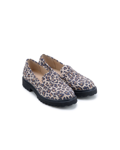 829 лоферы беж леопард